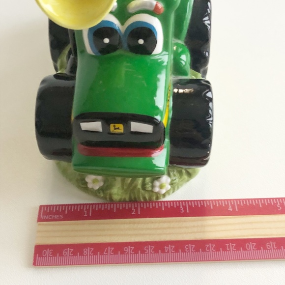 John Deere Johnny Tractor Ceramic Figure w Cowboy Hat - Picture 10 of 10